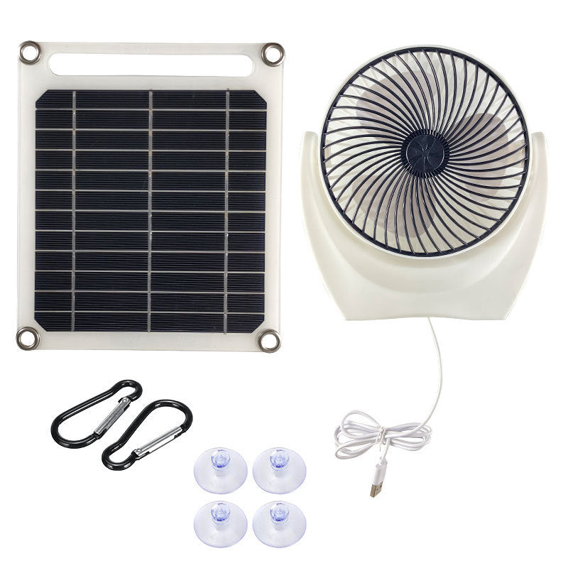 6W Solar Panel with Ventilation Fan Portable Solar Charger Phone Power Bank 6W Solar Panel with Ventilation Fan Portable Solar Charger Phone Power Bank